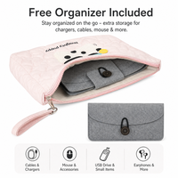 Sac pour ordinateur portable Cloud avec pochette intérieure amovible, étui rembourré souple pour ordinateur, sac bandoulière pour femme OEM ODM