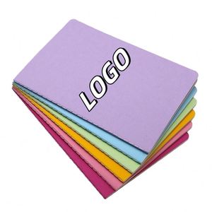 X515-1 <b>A5</b> A6 Classic Rainbow Color Solid Paper Office Notebooks Student Exercise Books Lined Grid Pages UV Printed Portable - Product Image 1