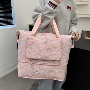 PASUXI Lässige Polyester-Reisetasche mit Reißverschluss, Große Kapazität, Faltbare Wochenendtasche, Leichte Sporttasche, Wasserdichte Gepäcktasche - Product Image 2