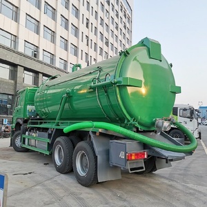HOWO 20000L Sewer Sludge <b>Suction</b> Truck 6x4 Vacuum Sewage <b>Suction</b> Tank Truck - Product Image 4