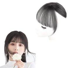 Pieza de cabello Remy brasileño Natural para mujer Deiboun, resistente al calor y suave, flequillo adjunto al cabello PF - Product Image 1