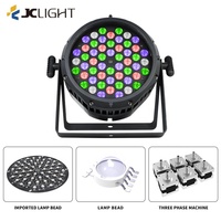 Al Aire Libre 54*3W Rgbw luces de escenario para Dj boda Disco IP65 Flat Parled Dmx impermeable Led Par Light