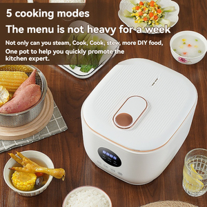 Autocuiseur de <span class=keywords><strong>riz</strong></span> 3L à faible teneur en sucre, prise US, cuve intérieure en céramique émaillée, plateau filtrant le sucre, 5 modes de cuisson, coque en plastique - Product Image 3