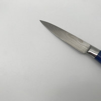 3,5 inch laser Damascus staal keukenmes voor het schillen van fruit met hars handvat