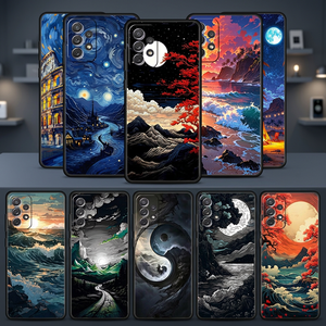 ศิลปะภูมิทัศน์ ยูวีเพ้นท์ สตรีทแฟชั่นเคสโทรศัพท์ TPU แบบนุ่มกันกระแทกป้องกันลายนิ้วมือสำหรับ A51/A71/A21s 5G - Product Image 3