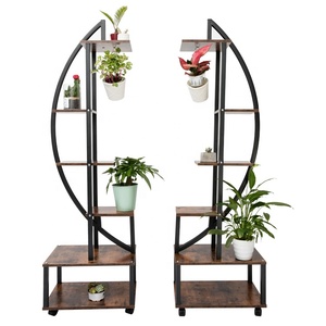 Offre Spéciale métal d'intérieur multicouche avec étagère intégrée <span class=keywords><strong>pour</strong></span> support de <span class=keywords><strong>plante</strong></span> rotatif Balc - Product Image 1