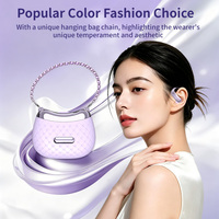 Mini écouteurs sans fil à oreille ouverte, style sac à main, portables et luxueux pour femme