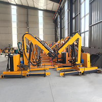 Grue mobile électrique télescopique hydraulique miniature intelligente à commande à distance pour intérieur, capacité de levage de 1500 kg, 1000 kg, 2000 kg