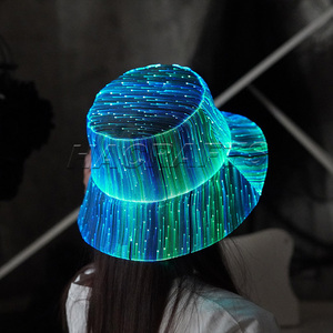 Chapeau bob LED lumineux de haute qualité, nouveau style 2025, décoration, idée <span class=keywords><strong>cadeau</strong></span> pour Pâques, Nouvel An, Noël, Halloween, fêtes - Product Image 3