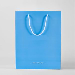 Custom Logo White Paper Shopping Bag With Handles <b>Light</b> Luxury Cardboard Bag for Boutique Store Small Business Packaging - Product Image 3