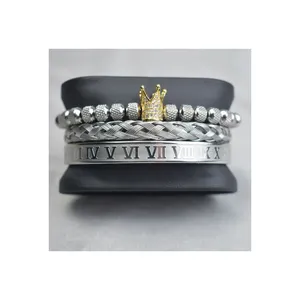 HP Pineapple ball crown bracelet Twist woven mesh roman numeral bracelet custom bracelet cuff
