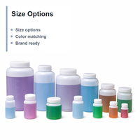 Bouteilles d'emballage en plastique HDPE pour compléments alimentaires pharmaceutiques, 50-800 ml, avec bouchons à vis de sécurité enfant (CRC) pour médicaments et pilules