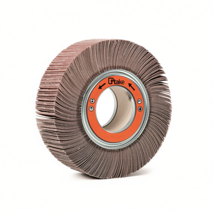 Disque abrasif à lamelles en corindon 200x50x54 mm avec trou pour le meulage du métal - Product Image 2