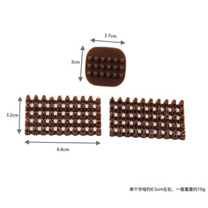 Công Cụ Làm Bánh Kích Thước Nhỏ Biểu Cảm Upcase Mini Nhựa Bảng Chữ Cái Chữ Số Bánh Quy <span class=keywords><strong>Cookie</strong></span> Cắt Báo Chí Tem Dập Nổi Khuôn Bánh - Product Image 3