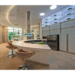 <span class=keywords><strong>Bancone</strong></span> <span class=keywords><strong>Bar</strong></span> Lungo per Caffetteria, Hotel e Appartamenti, Design <span class=keywords><strong>Lineare</strong></span> Contemporaneo alla Moda, in Solid Surface Ecologico - Product Image 5