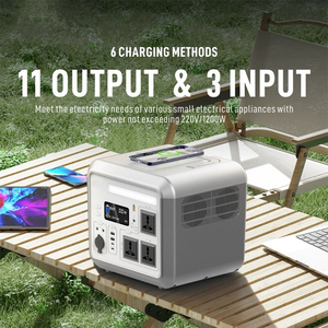 โรงงานขายส่ง เครื่องกำเนิดไฟฟ้าพลังงานแสงอาทิตย์แบบพกพา 1200W 220V/110V 60Ah 1152Wh สำหรับตั้งแคมป์และใช้ในบ้าน - Product Image 5