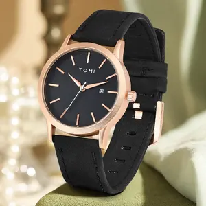 Reloj <span class=keywords><strong>de</strong></span> Pulsera <span class=keywords><strong>de</strong></span> Cuarzo TOMI para <span class=keywords><strong>Mujer</strong></span>, Sencillo, Casual, Elegante, <span class=keywords><strong>de</strong></span> Alta Calidad, Versátil, con Esfera Pequeña, Correa <span class=keywords><strong>de</strong></span> Cuero Analógica, Joyería - Product Image 3