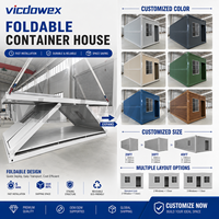 Maison conteneur modulaire pliable de type Z résistante aux tremblements de terre, panneau sandwich, toit en laine de roche, bureau préfabriqué déplaçable