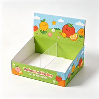 Boîte de présentation en papier écologique recyclable personnalisée, structure robuste, pliable, pour la présentation de collations en magasin de proximité