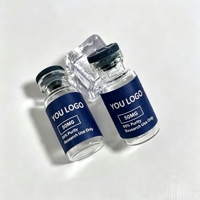 Autocollants en vinyle mat personnalisés pour peptides, étiquettes imperméables de 2 ml, 10 ml, 15 ml pour poudre de peptides