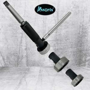 MT2 Lathe Tailstock Die Holder Set <b>Threading</b> Tapping Attachment Durable Steel HSS Material 60pc - Product Image 2