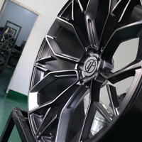 Jantes forgées Yufei 22x9.0 5x120 Gris brossé à rayons multiples pour Acura MDX TLX