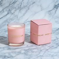 Bocaux à bougies personnalisés de luxe en verre rouge, vides, 10oz, 12oz, 14oz, uniques, style nordique, avec couvercle et emballage en boîtes