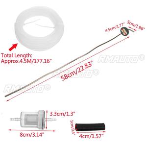 1/2/4 ensembles de tuyau de raccordement de réservoir de carburant de 58 cm + filtre à carburant + tube flexible avec pinces pour chauffage de stationnement diesel à air - Product Image 6