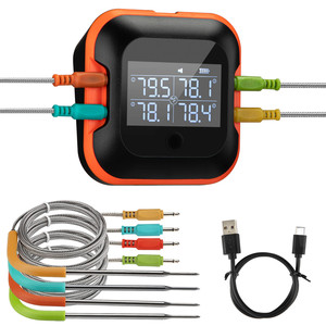 <span class=keywords><strong>Thermomètre</strong></span> à viande <span class=keywords><strong>INKBIRD</strong></span> <span class=keywords><strong>IBT</strong></span>-24S <span class=keywords><strong>Thermomètre</strong></span> de barbecue Bluetooth <span class=keywords><strong>Thermomètre</strong></span> sans fil mis à jour <span class=keywords><strong>IBT</strong></span>-<span class=keywords><strong>4XS</strong></span> - Product Image 1
