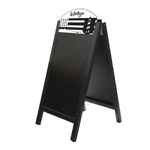 Di động nhà hàng thanh sử dụng gỗ nhỏ Bảng <span class=keywords><strong>menu</strong></span> bảng đen <span class=keywords><strong>Menu</strong></span> hiển thị đứng <span class=keywords><strong>menu</strong></span> chủ với bảng đen a-khung hai mặt - Product Image 2