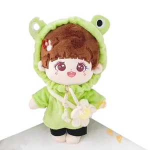 Design Your Own Doll 3D Face Plush Doll China Custom Plush Doll Stuffed Toys 20cm Plush Kpop Star Doll Plush Toy