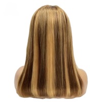 Nouvelle Arrivée Perruque Lace Front en Cheveux Humains Brésiliens Remy, Dentelle Transparente, Couleurs Mixtes, Longue, Style Bob HD, Densité 250%