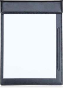 A4 File Organizer Clip Folder <b>Office</b> Clipboard Meeting Memo Writing <b>Desk</b> Pad for Restaurant Hotel Use Premium Quality PU Leather - Product Image 2