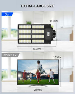 Lámpara Solar Exterior Integrada Impermeable Todo en Uno LED de 1000W, 500W, 300W para Venta al por Mayor - Product Image 3