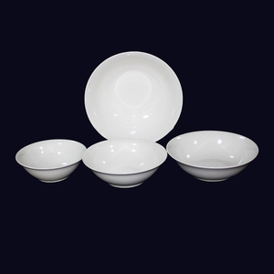 Cheap <span class=keywords><strong>Super</strong></span> White Porcelain Ceramic Rice Salad Bowl 6/7/<span class=keywords><strong>8</strong></span>/9/10 inch for Restaurant Hotel - Product Image 4