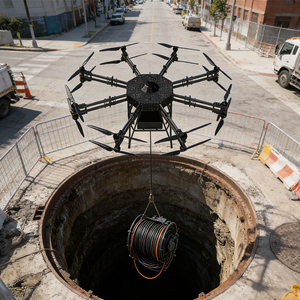 Drone professionnel GT400 à 16 axes, charge utile de 400 kg, double batterie intelligente, 4K UHD, 5G, vol stationnaire en intérieur, autonomie de 30 à 55 minutes - Product Image 3