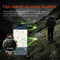 Montre connectée AK119 en promotion : GPS, boussole, moniteur de fréquence cardiaque et de pression artérielle, idéale pour le sport et le fitness