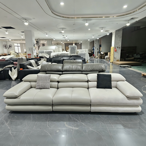 Divano Componibile in Pelle di Lusso Moderno - Design Modulare Confortevole di Alta Qualità |   Arco Personalizzabile in Dimensioni e Colore, Adatto per Appartamenti e Ville - Product Image 1