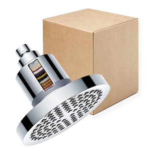 Modern High <strong>Pressure</strong> Filtered <strong>Shower</strong> <strong>Head</strong> 6 Inch Single Outlet-Removes Chlorine Impurities Improves Skin Hair Health <strong>Shower</strong> Room - Product Image 1