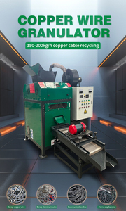 Ferraille fil de cuivre granulateur métal Machine de recyclage fils usure utilisé fil électrique câble granulateur séparateur lumineux - Product Image 6