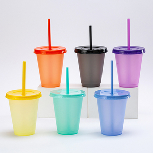 Vasos Personalizables de 16oz y 24oz con Impresión UV, Cambian de Color con la Temperatura, con Tapas y Pajitas, de Plástico Mágico Sensible al Frío para la Diversión del Verano - Product Image 2