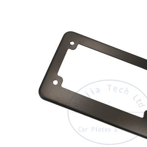 Portaplacas de Motocicleta Negro Personalizado, Cubierta de Placa de Licencia de Plástico en Blanco, Marcos de Placa de Licencia de Metal de Tamaño Pequeño - Product Image 4