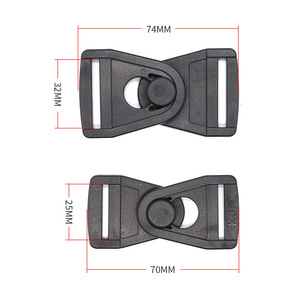 Boucle latérale en plastique rotative pour sacs, durable A081-25MMA081-32MM - Product Image 3