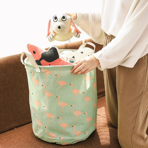 <b>Laundry</b> <b>basket</b>, dirty clothes storage <b>basket</b>, household fabric <b>laundry</b> <b>basket</b>, Nordic folding toy storage bucket - Product Image 2