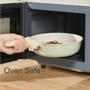 Lot de 5 ustensiles de cuisine en céramique coulés sous pression en alliage d'aluminium à poignée détachable vert Matcha passe au lave-vaisselle et au four facile à nettoyer - Product Image 4