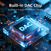 Aluminium-Legierung Geflochtener Baumwoll-Typ-C zu 3,5mm Aux-Buchse Audio Digital Kopfhörer DAC Adapter
