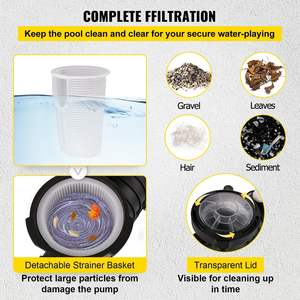 Bomba de Piscina Db de 1Hp, Doble Voltaje 110V 220V, 5544Gph, para Circulación de Agua en Piscinas Elevadas - Product Image 6