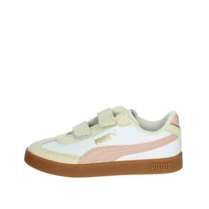 Zapatillas Puma para Niños, Blancas y Rosas, con Cierre de Velcro, Estilo Casual - Product Image 1