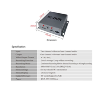 Tarjeta Micro SD TF en Oferta, Mini Grabadora de Video DVR, Compatible con Tarjetas TF Dobles de 32 GB, Grabación de Video en Tiempo Real, Detección de Movimiento, VGA 640*480