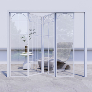 Puertas arqueadas de aleación de aluminio de primera calidad en blanco y negro que aportan elegancia europea <span class=keywords><strong>a</strong></span> su hogar - Product Image 5